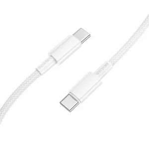 Cablu Date si Incarcare Type-C la Type-C Borofone Cable BX117 Source, 1m, 3A, Alb