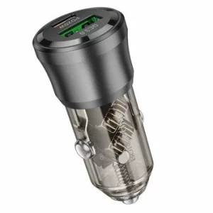 Incarcator auto Borofone BZ25 Journey, USB + Type C, PD38W, 3A, Negru