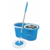 Set mop rotativ Esperanza Spin Mop EHS006, cu galeata si storcator, rotire 360 grade, Alb/Albastru