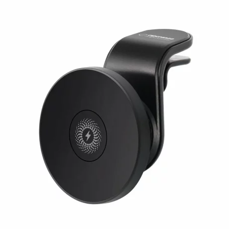 Suport auto pentru telefon Esperanza HOOP, EMH146, magnetic, Wireless 15W, Negru