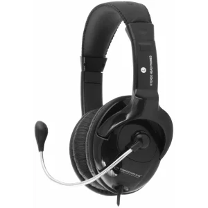 Casti stereo cu microfon Esperanza MENUET, EH101, Negru