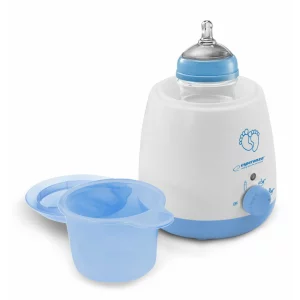 Incalzitor de biberon Esperanza PUMPKIN, EKB002, 100W, 300ml,  Alb/Albastru