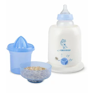 Incalzitor de biberon Esperanza TASTY, EKB001, 100W,  500ml, Alb/Albastru