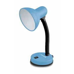 Lampa de birou E27 Esperanza VEGA, ELD109B, cu brat flexibil, 12W, Albastru