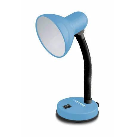 Lampa de birou E27 Esperanza VEGA, ELD109B, cu brat flexibil, 12W, Albastru