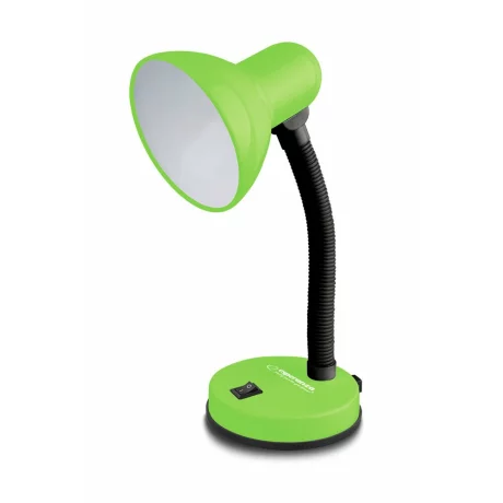 Lampa de birou E27 Esperanza VEGA, ELD109G, cu brat flexibil, 12W, Verde