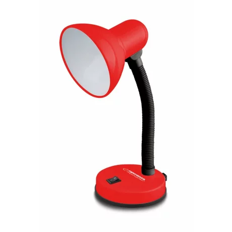 Lampa de birou E27 Esperanza VEGA, ELD109R, cu brat flexibil, 12W, Rosu