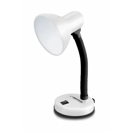 Lampa de birou E27 Esperanza VEGA, ELD109W, cu brat flexibil, 12W, Alb