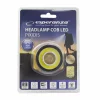 Lanterna frontala Esperanza PIXIDIS, EOT033, LED Cob, 120 lumeni, 3W, Negru/Galben
