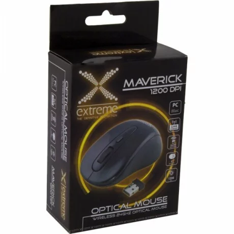 Mouse optic wireless Esperanza MAVERICK, XM104K, 4 butoane, 2.4GHz, Usb, 1000dpi, Negru