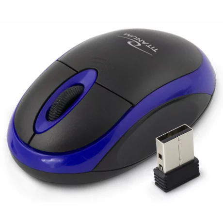 Mouse optic wireless Esperanza VULTURE, TM116B, 3 butoane, 2.4GHz, Usb, 1000dpi, Negru/Albastru