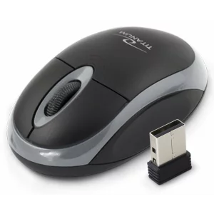 Mouse optic wireless Esperanza VULTURE, TM116E, 3 butoane, 2.4GHz, Usb, 1000dpi, Negru/Gri