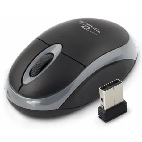 Mouse optic wireless Esperanza VULTURE, TM116E, 3 butoane, 2.4GHz, Usb, 1000dpi, Negru/Gri