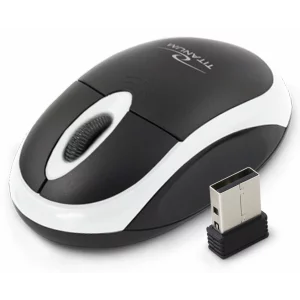 Mouse optic wireless Esperanza VULTURE, TM116W, 3 butoane, 2.4GHz, Usb, 1000dpi, Negru/Alb