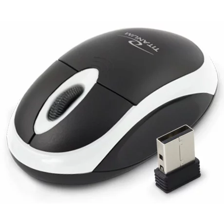 Mouse optic wireless Esperanza VULTURE, TM116W, 3 butoane, 2.4GHz, Usb, 1000dpi, Negru/Alb