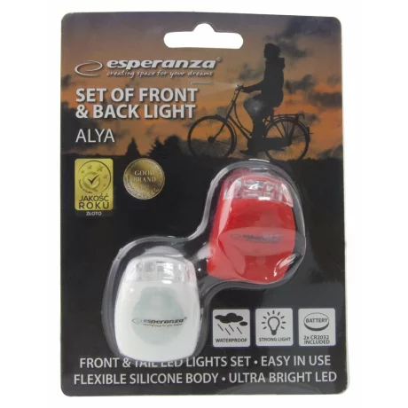 Set far si stop bicicleta Esperanza ALYA, EOT011, LED, silicon