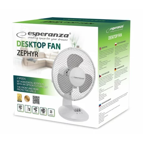 Ventilator de masa Esperanza ZEPHYR, EHF004WE, 30W, Alb