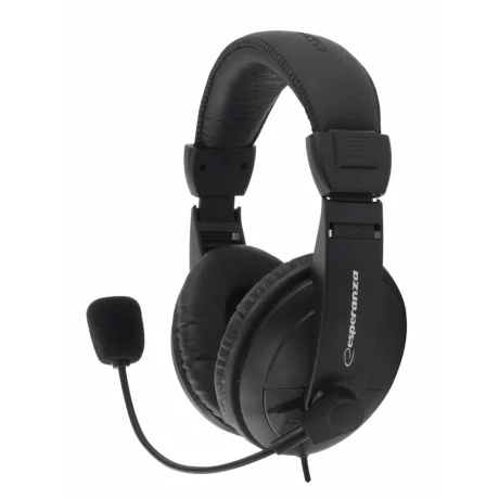 Casti stereo cu microfon Esperanza CONCERTO, EH103, Negru