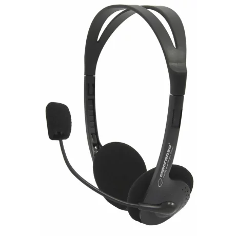 Casti stereo cu microfon Esperanza SCHERZO, EH102, Negru