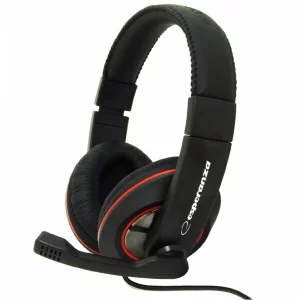 Casti stereo cu microfon Esperanza SONATA, EH118, Negru
