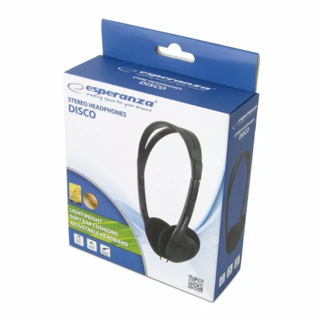 Casti stereo Esperanza DISCO, EH119, Negru