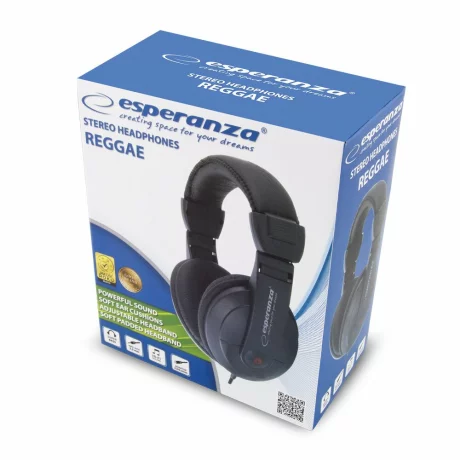 Casti stereo Esperanza REGGAE, EH120, Negru