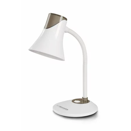 Lampa de birou E27 Esperanza POLARIS, ELD111K, cu brat flexibil, 12W, Alb/Negru