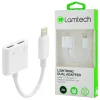 Adaptor Dual Lightning Lamtech, 4in1, 2A, Alb