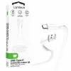 Cablu Date si Incarcare Lamtech, USB la Type-C, 2.4A, 2m, Alb