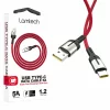Cablu Date si Incarcare Lamtech, USB la Type-C, 5A, 1.2m, Rosu