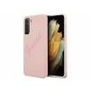 Husa de protectie Guess Vintage Script pentru Samsung Galaxy S21+ 5G,Roz