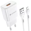 Incarcator retea Lamtech, 18W, QC3.0, 1xUSB, Cablu Lightning 1m inclus, Alb