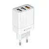 Incarcator retea Lamtech, 1xUSB QC3.0, 2xUSB 3A, Alb