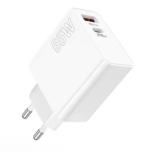 Incarcator retea Lamtech, QC3.0, PD, 65W, 1xUSB, 1xUSB Type-C, Alb