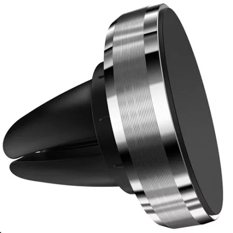 Suport auto Lamtech, Magnetic, Grila de ventilatie, Argintiu