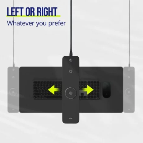 Covoras pentru laptop, Allity, ALP-100,  cu incarcare wirelles, 15W, Negru