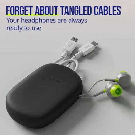 Husa pentru casti Allity, ASA-200, silicon, Negru