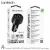 Incarcator auto Lamtech, 1xUSB, 1xType-C, PD25W, USB 18W, Negru