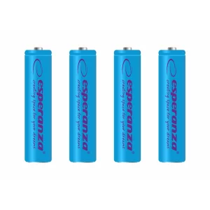 Baterii reincarcabile Esperanza, EZA102B, AAA, 4 buc, Blister, Albastru