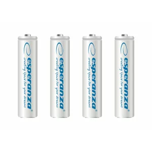 Baterii reincarcabile Esperanza EZA102W, AAA, 4buc, Blister, Alb