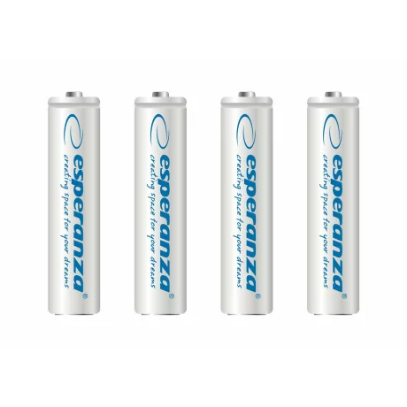 Baterii reincarcabile Esperanza EZA102W, AAA, 4buc, Blister, Alb
