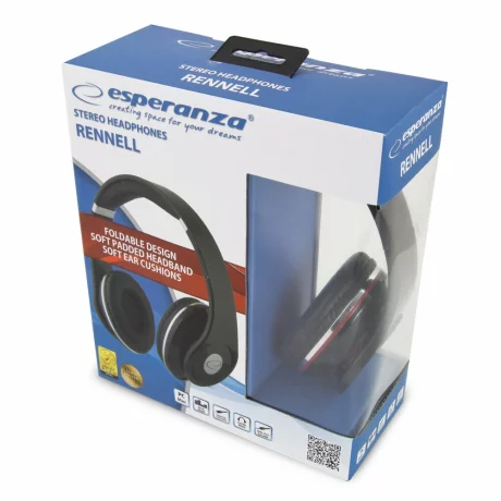Casti stereo Esperanza Renell, EH141K, Negru