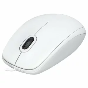 Logitech Corded Optical Mouse, B100, 1000 DPI, White