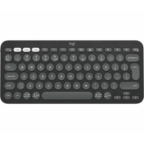 Logitech Wireless Keyboard Pebble Keys 2 K380s, Multi-Device,  US International layout, Tonal graphite