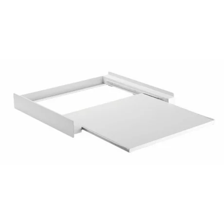 Tower Pro - Suport pentru suprapunerea masinii de spalat si a uscatorului, cu raft detasabil