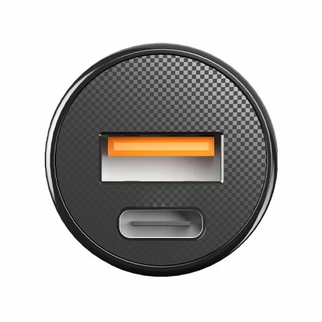 Incarcator auto Allity ACC-100-30WAC, 1x USB-C, 1x USB-A, 30W, Negru