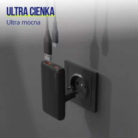 Incarcator Retea Allity ATC-02-65WAC, GaN PD QC, 1x USB-C + 1x USB-A, 65W, Negru