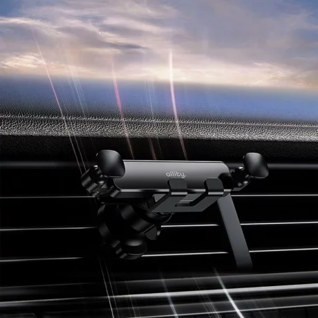 Suport auto Allity, AC ACH-100, fixare in grila de ventilare, Negru