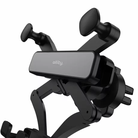 Suport auto Allity, AC ACH-100, fixare in grila de ventilare, Negru