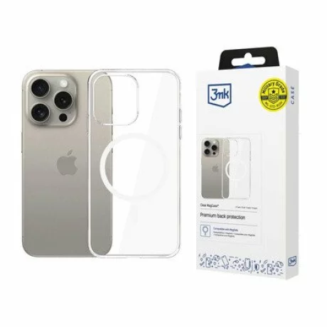 Husa de protectie 3MK Clear Case pentru iPhone 17 Pro Max, Transparenta 